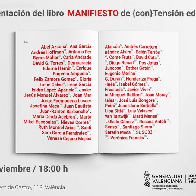 Presentación del libro MANIFIESTO de {con}Tensión editorial